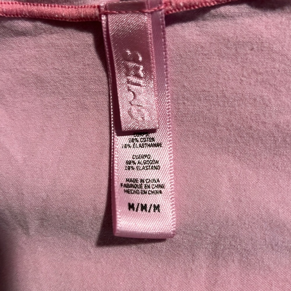 SKIMS LONG SLEEVE BUBBLEGUM PINK TOP